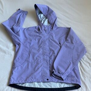 L.L. Bean Lavender Hooded Windbreaker